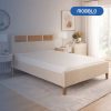 Cama Doble Siena Lino Beige, Natural
